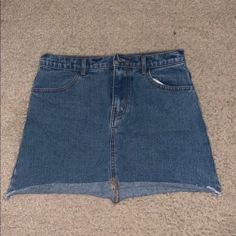 pac sun denim skirt